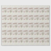 Papier Cadeau bonhomme de Noël avec étoile (Plat)