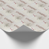 Papier Cadeau bonhomme de Noël avec étoile (Coin)