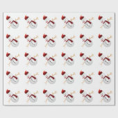 Papier Cadeau Bonhommes de neige (Plat)