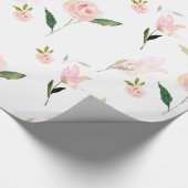 Papier Cadeau Bonjour belle aquarelle florale (Coin)