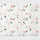 Papier Cadeau Bonjour belle aquarelle florale (Plat)