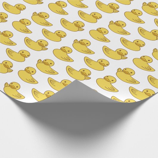 Papier Cadeau Bonjour Canards en caoutchouc cuits (Coin)