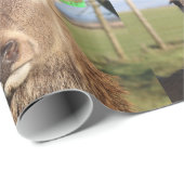 Papier Cadeau Bonjour cerfs communs (Coin rond)