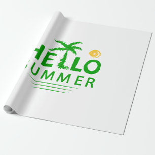 Papier Cadeau Bonjour été