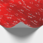 Papier Cadeau Bonjour, je t'aime (Coin)