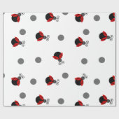 Papier Cadeau Bonjour Jolie Dame (Plat)