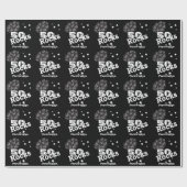 Papier Cadeau Bonne 50e personnalisation Anniversaire (Plat)