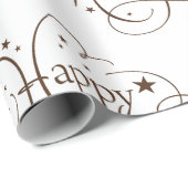 Papier Cadeau Bonne année (Coin rond)