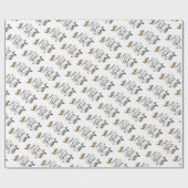 Papier Cadeau Bonne année (Plat)