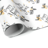 Papier Cadeau Bonne année (Coin rond)