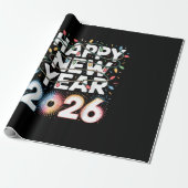 Papier Cadeau Bonne année 2026 (Déroulé)