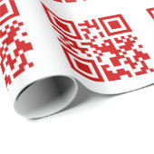 Papier Cadeau Bonne année ! — Code QR (Coin rond)