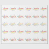 Papier Cadeau Bonne année dans différentes langues (Plat)