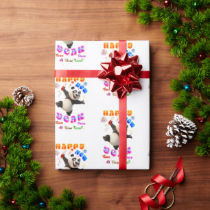 Papier Cadeau Bonne année, tournez la page