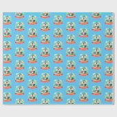 Papier Cadeau Bonne Aventure Pirate Anniversaire (Plat)