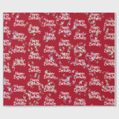 Papier Cadeau Bonne bulle d'anniversaire sur papier d'enveloppem (Plat)