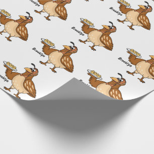 Papier Cadeau Bonne caille avec dessin animé d'oeufs