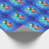 Papier Cadeau Bonne fête d'anniversaire (Coin)