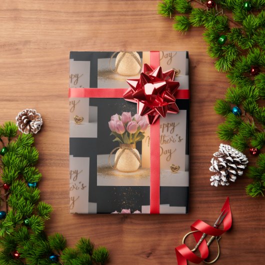 Papier Cadeau Bonne fête des mères (Cadeau de vacances)