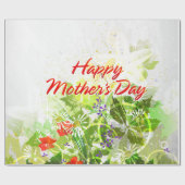 Papier Cadeau Bonne fête des mères 28 (Plat)