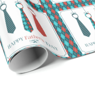 Papier Cadeau Bonne Fête des pères