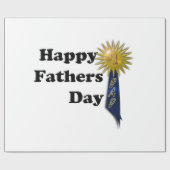 Papier Cadeau Bonne Fête des pères - #1 Papa (Plat)