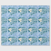 Papier Cadeau Bonne Fête des pères #1 Papa (Plat)
