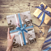 Papier Cadeau Bonne Fête des pères Harley Davidson