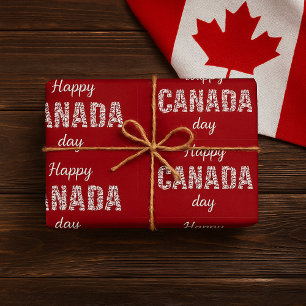 Papier Cadeau Bonne fête du Canada