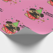 Papier Cadeau Bonne fille Carlin d'anniversaire (Coin)