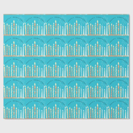 Papier Cadeau Bonne Hanoukka (Plat)