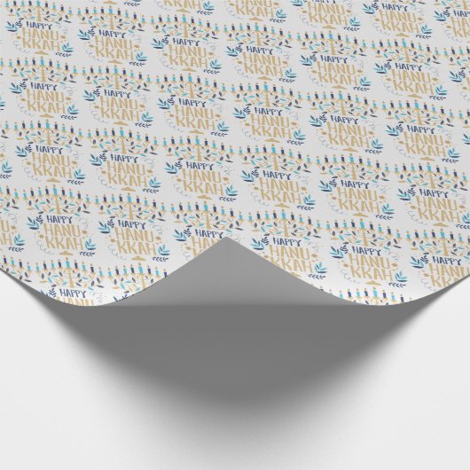 Papier Cadeau Bonne Hanoukka (Coin)