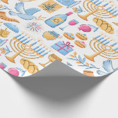 Papier Cadeau Bonne Hanoukka (Coin)