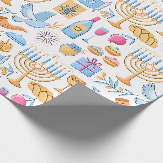 Papier Cadeau Bonne Hanoukka (Coin)