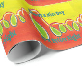 Papier Cadeau Bonne journée et meilleure nuit avec gratitude (Coin rond)