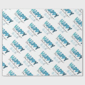 Papier Cadeau Bonne Personnaliser des fêtes (Plat)