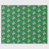 Papier Cadeau "Bonne Saint Patrick" Leprechaun (Plat)