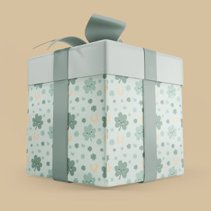 Papier Cadeau Bonne Saint-Patrick Shamrock
