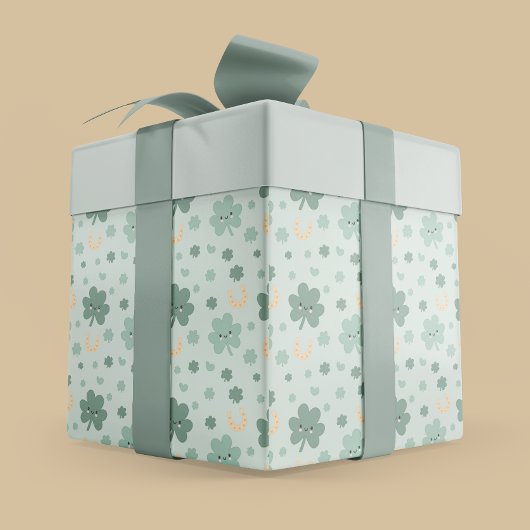 Papier Cadeau Bonne Saint-Patrick Shamrock