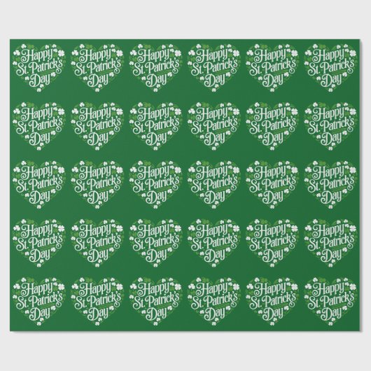 Papier Cadeau Bonne Saint Patrick's Day (Plat)