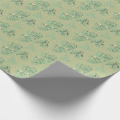 Papier Cadeau "Bonne St. Patrick's Day" Enveloppement Shamrock (Coin)