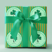 Papier Cadeau Bonne St Patrick's Day Green and Orange Kids
