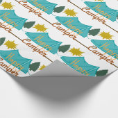 Papier Cadeau Bonne tente Camper en plein air (Coin)