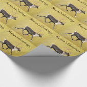 Papier Cadeau Bonnes Fêtes - Bull Caribou (Coin)