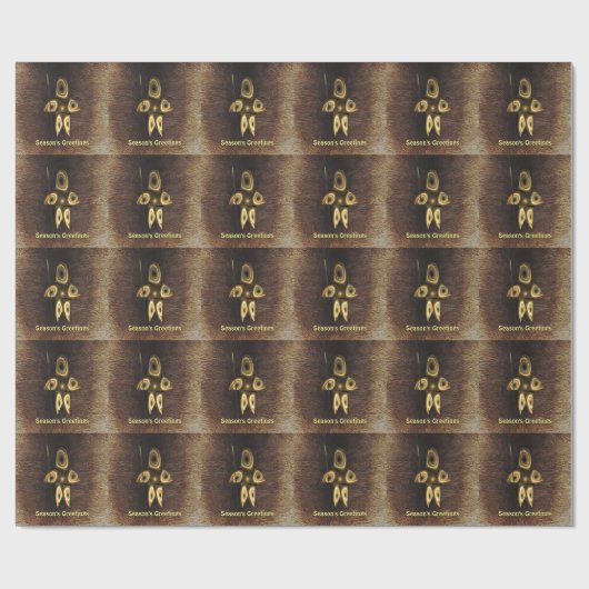 Papier Cadeau Bonnes Fêtes - Chasseur inuit fragile (Plat)