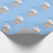 Papier Cadeau Bonnes Fêtes Reindeer Blue (Coin)