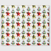 PAPIER CADEAU BONNES VACANCES GYMNASTIQUES DONS DE NOËL (Plat)