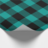 Papier Cadeau Bonnet de bison plat Turquoise noir Dk (Coin)