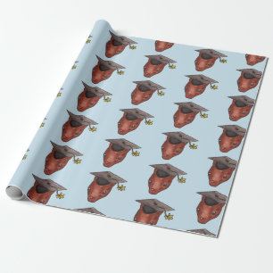Papier Cadeau Bonnet de diplôme Oiseau mou animal de la forêt