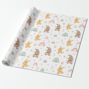 Papier Cadeau Bonnets mignons